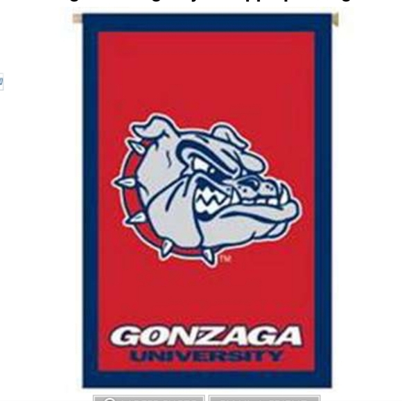 Gonzaga Flag NEW 28"x44" Large - Picture 1 of 6